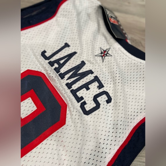 Vintage 2004 LeBron James #9 Team USA BASKETBALL OLYMPIC Jersey L - Picture 7 of 7